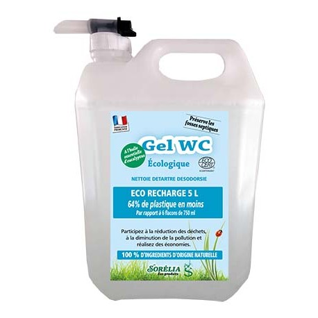 Gel WC écologique Vrac 5 L huile essentielle d'eucalyptus