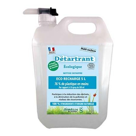 Détartrant multi-surfaces écologiques ECO RECHARGE 5 L